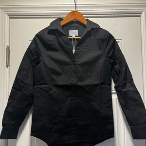 Blue Life Black Button Down Shirt